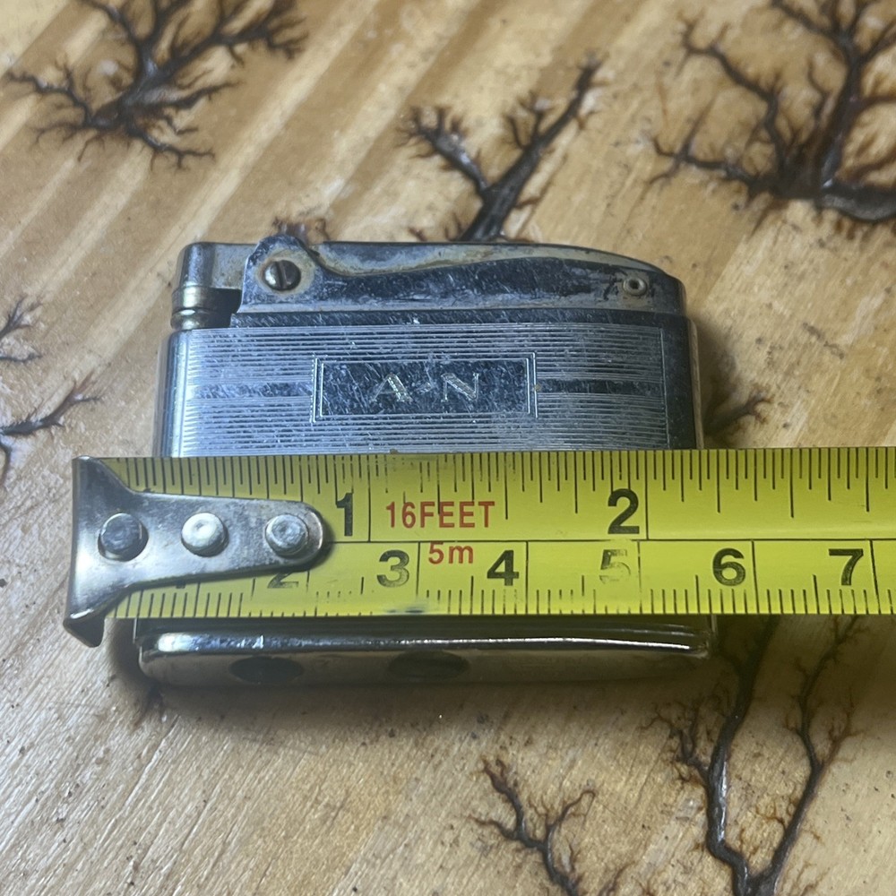 Vintage Working Ronson ADONIS Silver Tone Lighter