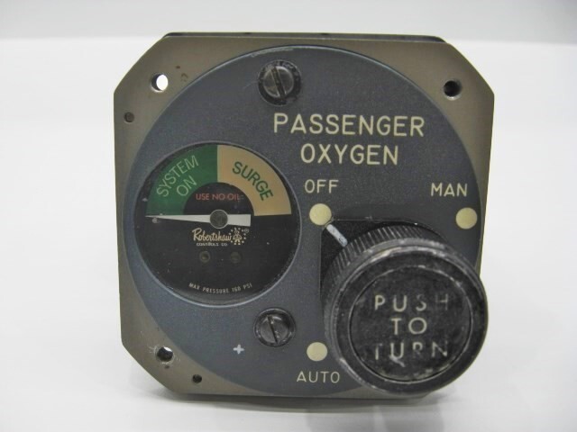 Passenger Oxygen Flow Control Panel - PN: 900-002-145-04