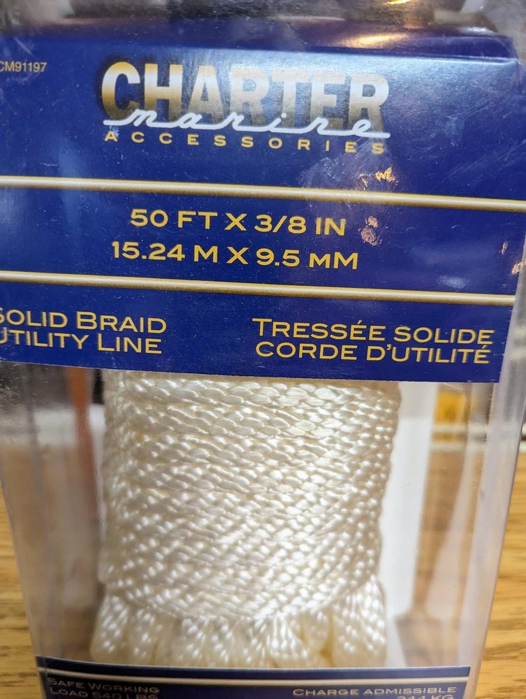 Charter Marine Accessories 50ft Solid Braid Utility Line