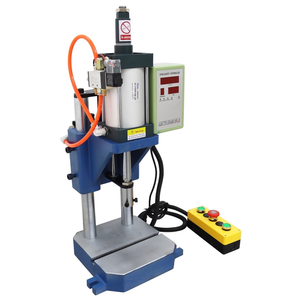 1102lb Pneumatic Punch Press Machine with Controller&Emergency Stop Switch 110V
