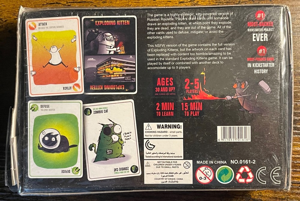 Exploding Kittens - NSFW Edition - Brand New Near Mint set - Unopened Free Ship