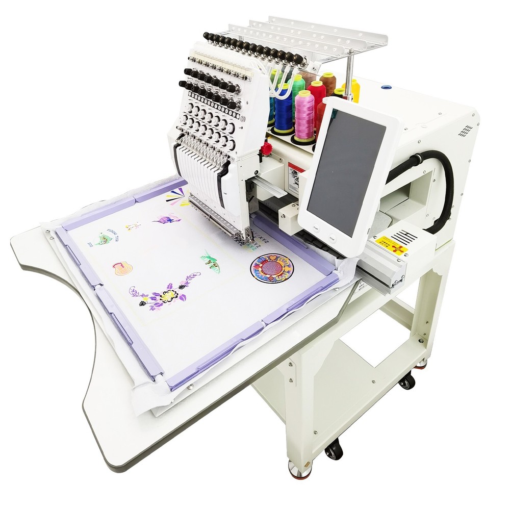 110V-220V Automatic Commercial Embroidery Machine Single Head 15 Needle