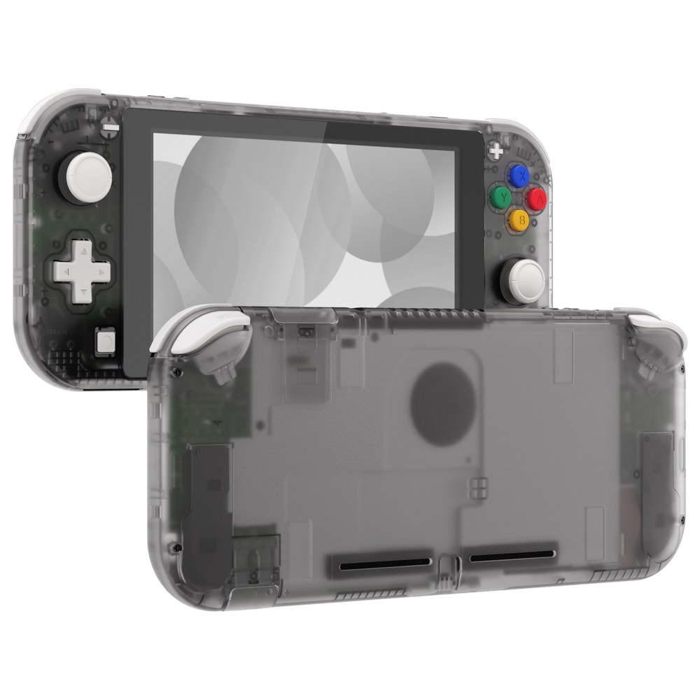 Replacement Case Faceplate Backplate Buttons Kit Clear For Nintendo Switch Lite