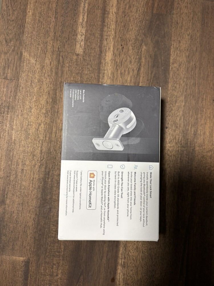 Level Home Level Lock Bolt Smart Deadbolt with HomeKit Integration 🔑