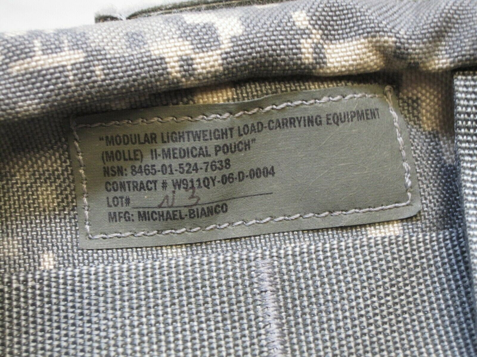 NEW US Army ACU Digital MOLLE II Pocket, Medic Pouch NSN 8465-01-524-7638