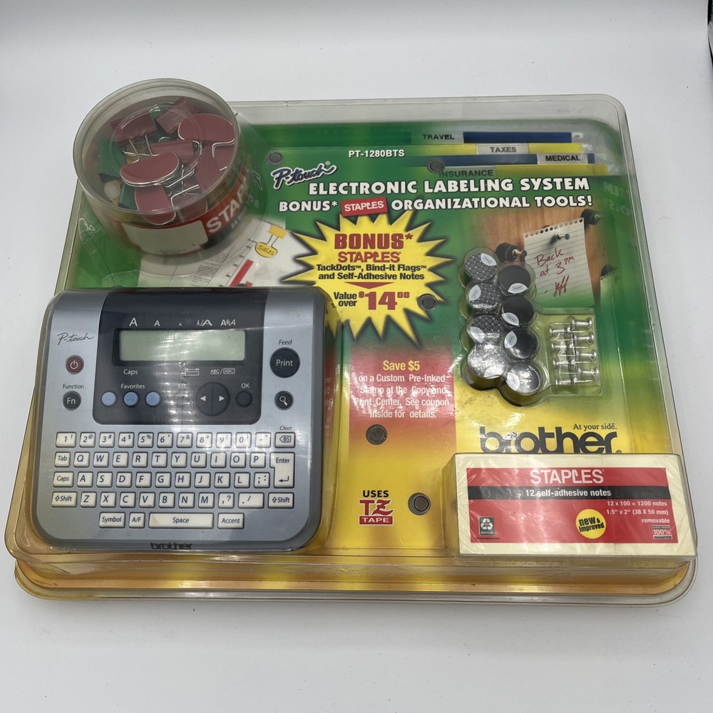 Brother PT-1280 Label Thermal Printer P-Touch Electronic Labeling System