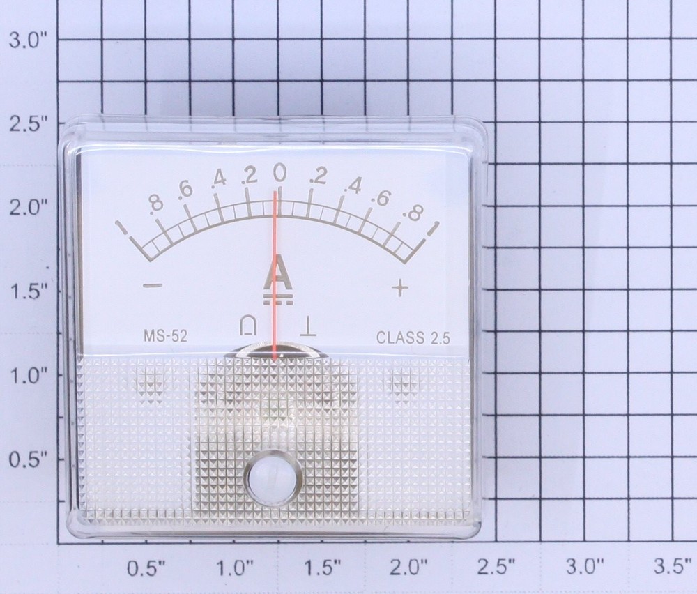 Acme DCAM-DC101A MS-52 Panel Mount 1-0-1 Amp Meter Boxed