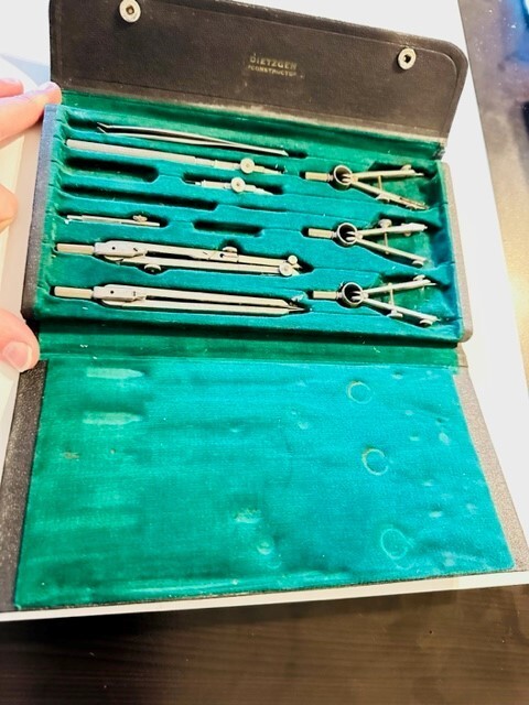 Vintage Dietzgen Drafting Tools Drawing Instruments Made in Germany