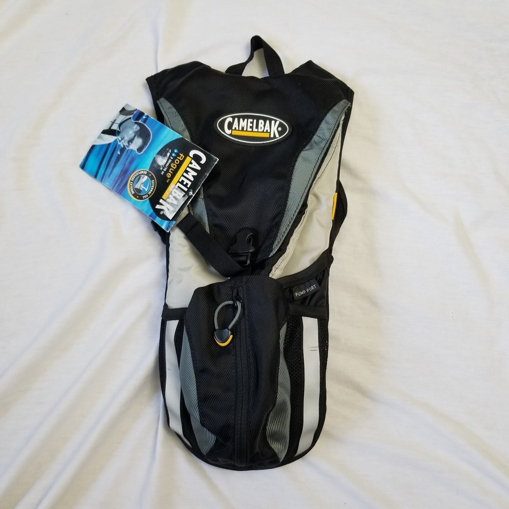 Camelbak Rogue Hydration Pack 70oz 2L Black Gray Hiking BACKPACK ONLY NO BLADDER
