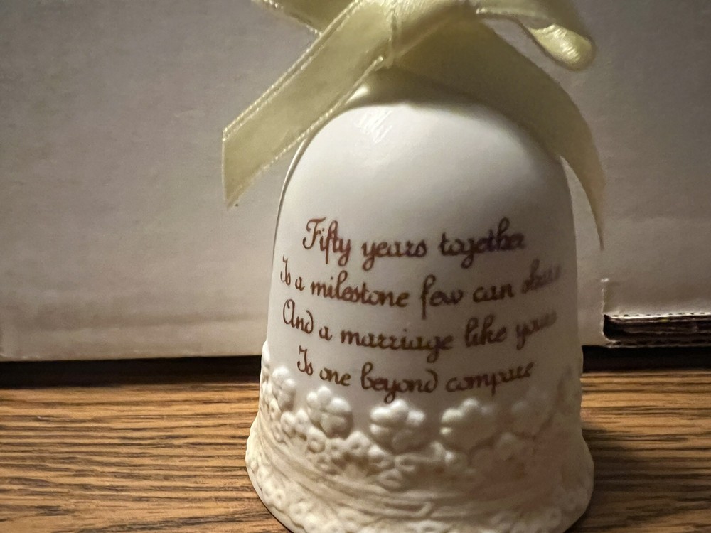 1983 Enesco 50th Anniversary Commemorative Bell