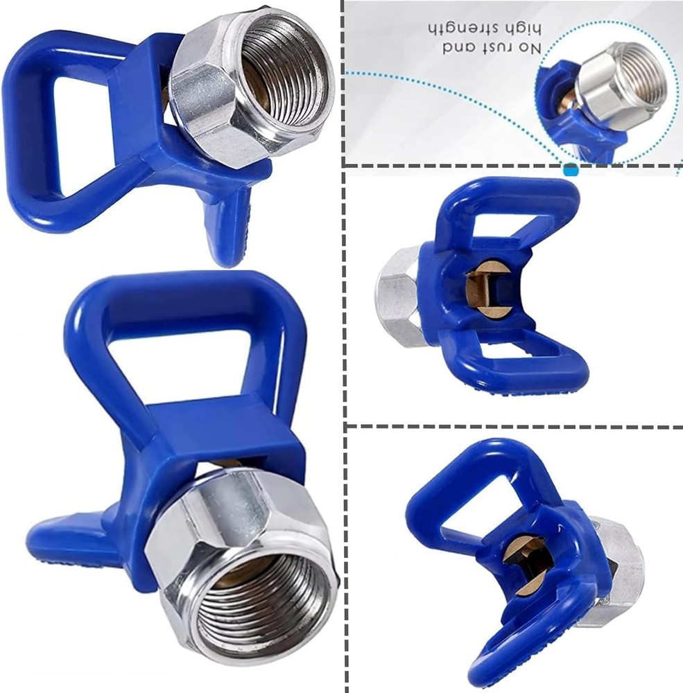246215 Blue X 7/8" Thread HandTite Tip Guard Base Replace for Airless
