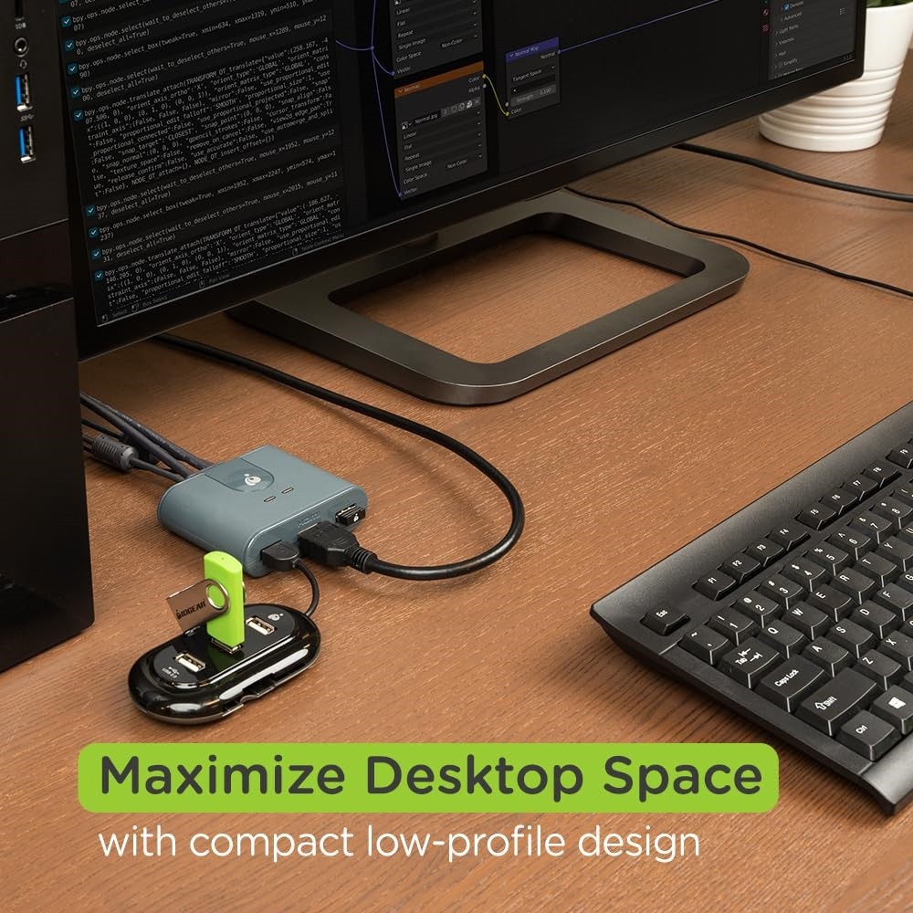 IOGEAR 2-port HD HDMI USB KVM Switch GCS82DPC