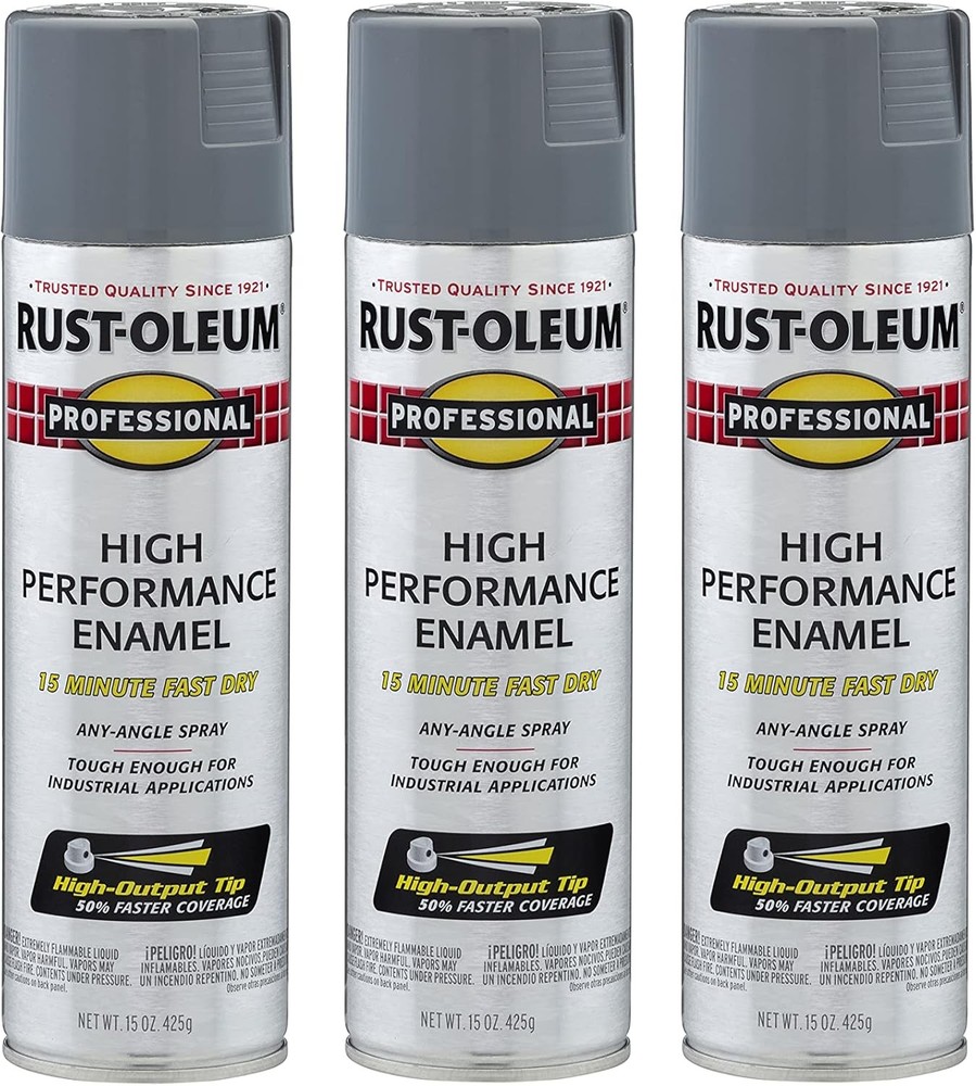 High Performance Enamel Spray Paint 15oz Gloss Dark Machine Gray