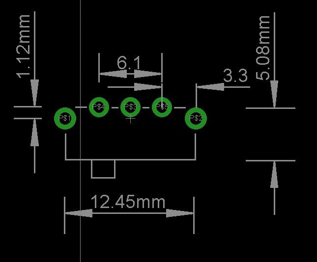 25 pcs slide switch, SPDT, PCB, side mount (10D1e)