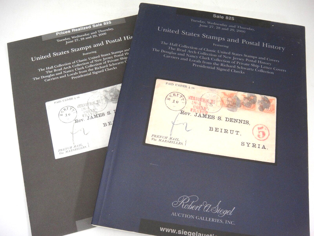 Siegel Stamp Auction Catalog 2000 w Prices Realized Carriers Locals Collections