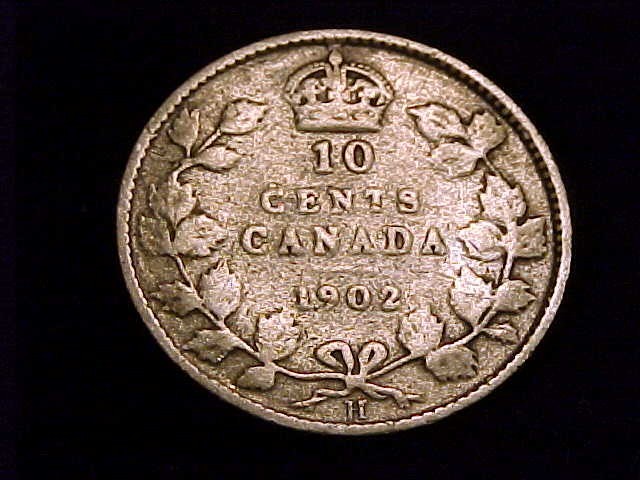 1902-H Canada 10 Cent, Good Grade