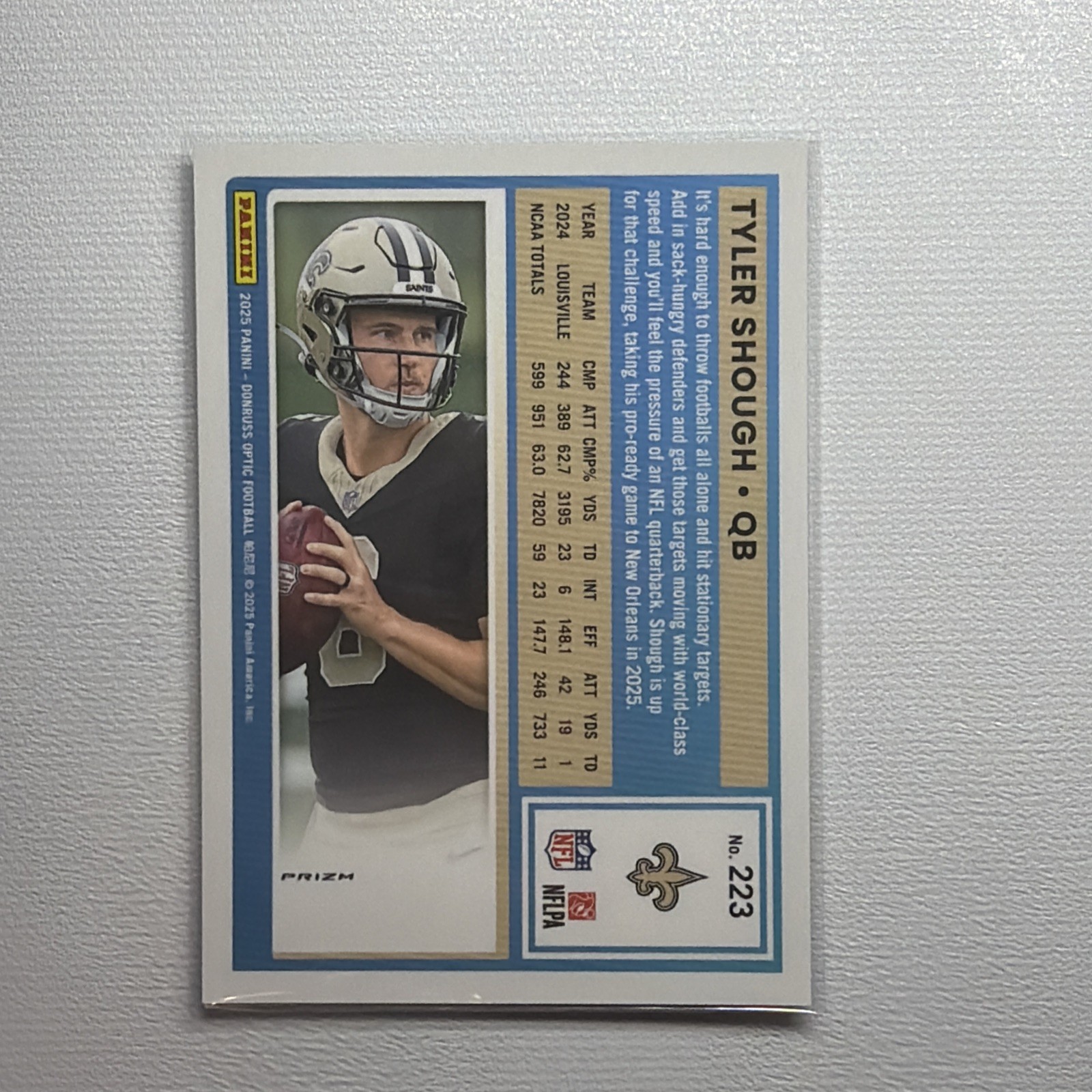 2025 Donruss Optic Pink Prizm Rated Rookie Lot Of 3 Tyler Shough Rainbow