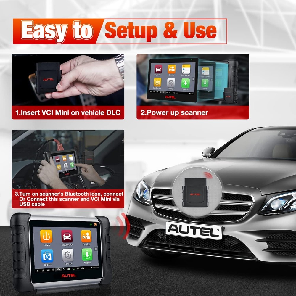 Autel MaxiVCI Mini VCI Mini Bluetooth-compatible Diagnostic Interface 2026