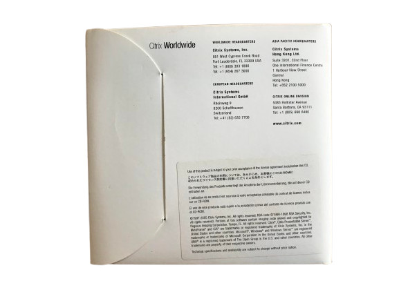 CITRIX Presentation Server 4.0 Software/Microsoft WindowsServer 2003 x64 Edition