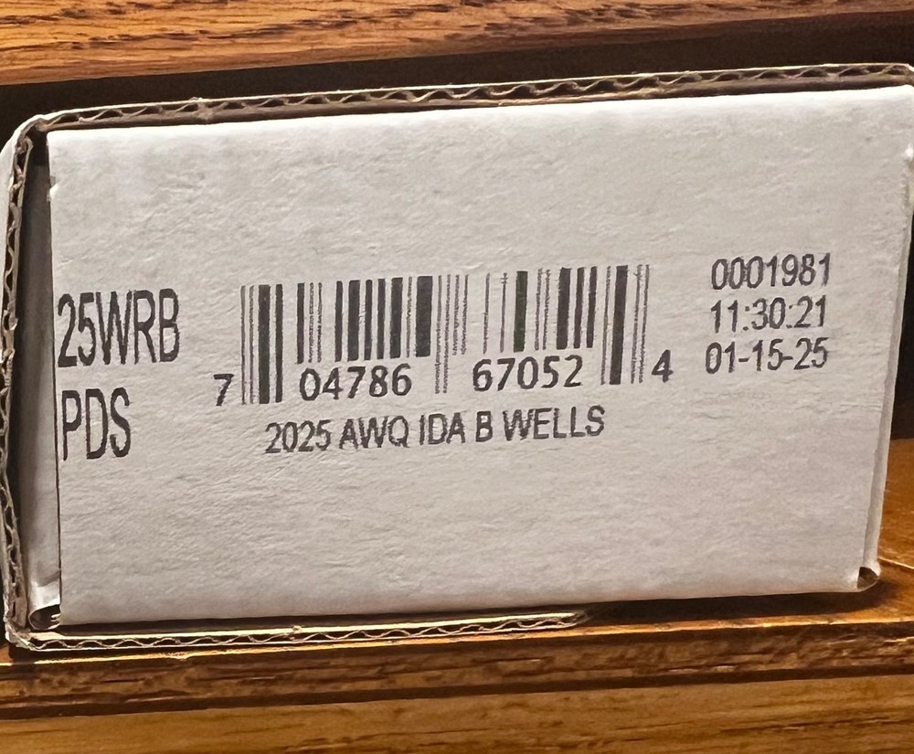 2025 Ida B. Wells Mint Quarters 3 rolls PDS