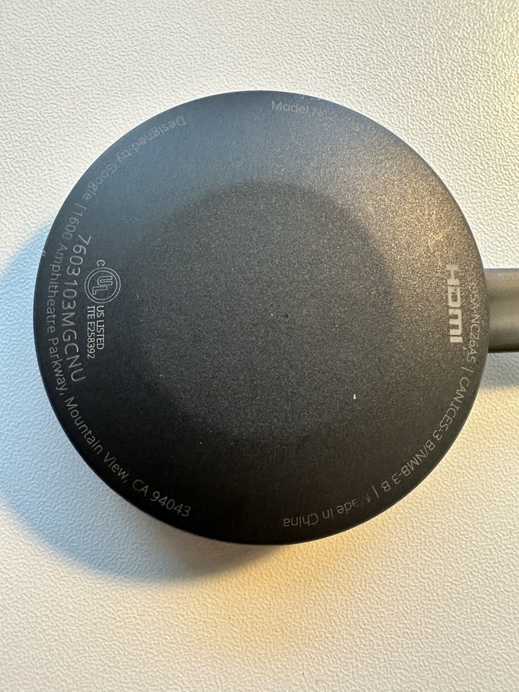 Google Chromecast 2nd Generation HDMI Media Streaming Cable NC2-6A5