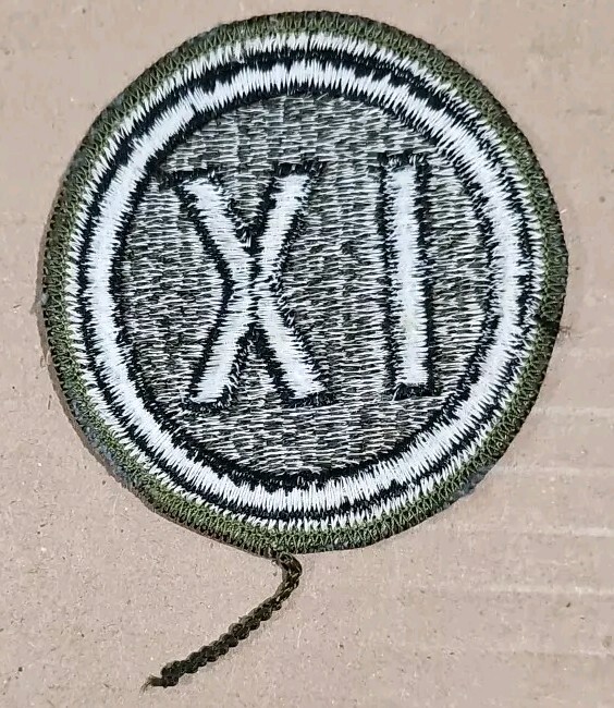 Original Issue US 9th IX Army Corps Unit Embroidered OCP Shoulder Patch