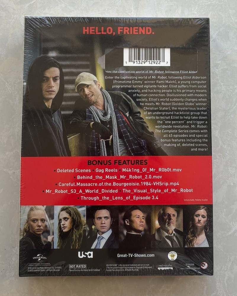 Mr. Robot: The Complete Series seasons( 1 - 4 )box Set-