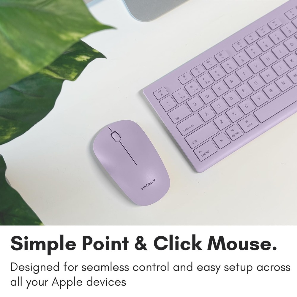 Wireless Keyboard and Mouse Combo for Mac - Compatible Apple Bluetooth Keyboa...
