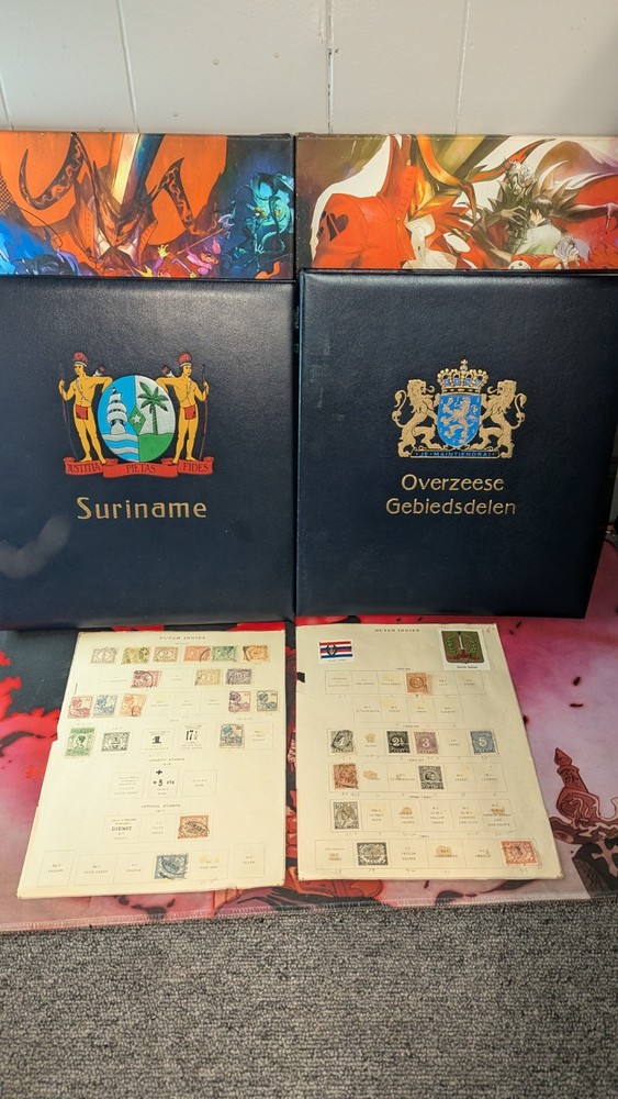 Vintage DAVO SURINAM / OVERZEESE Stamp Albums 1873 - 2000 Dutch Netherlands