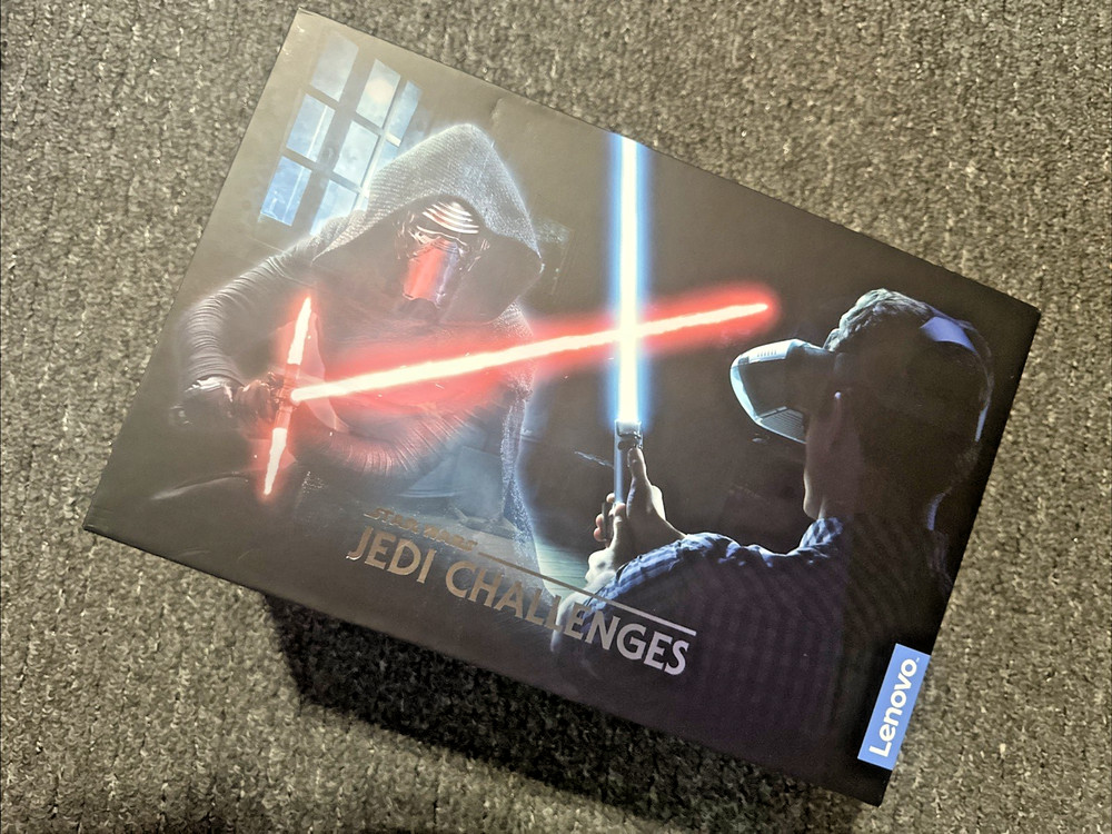 Lenovo Star Wars Jedi Challenges AR Headset, Lightsaber, Receiver, box - SHARP