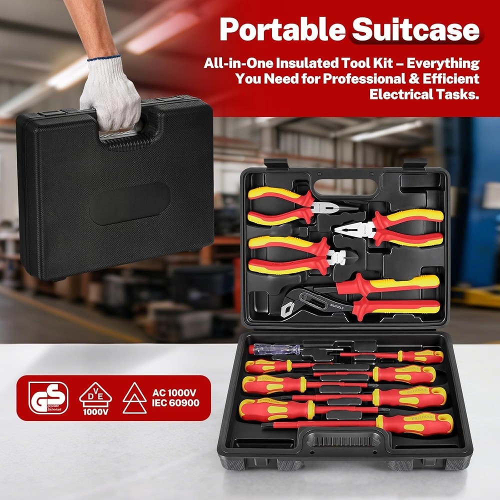 Insulated Screwdriver Set, VDE Electrician Tools