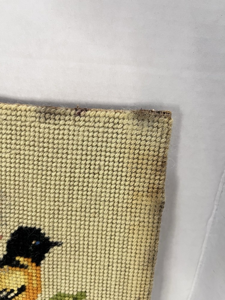 Set of 3 Vtg Handmade Needlepoint without frames