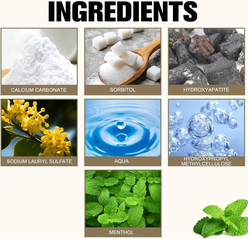 2Pcs Tooth Refresh Toothpaste, Fresh Breath Toothpaste, Natural Oral Care