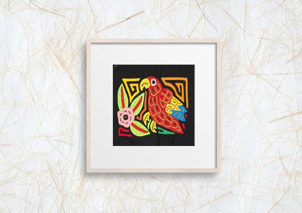 Multicolor Blue And Red Bird Molita