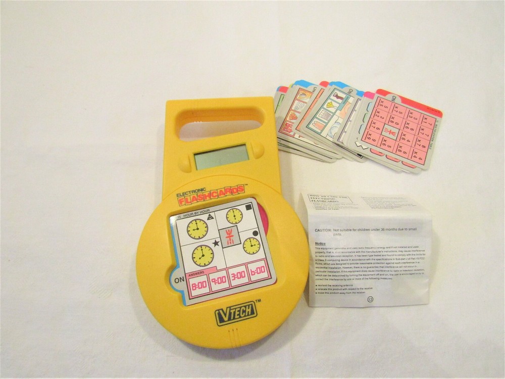 Vintage V Tech Electronic Flashcards Works Great!