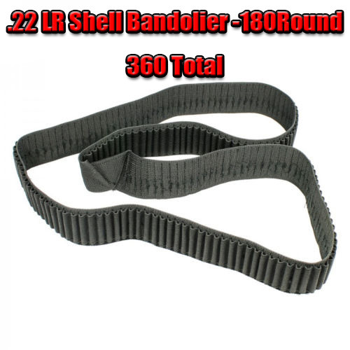 22LR 22 MAGNUM SHELL BANDOLIER FITS 180 ROUNDS Holder 10/22