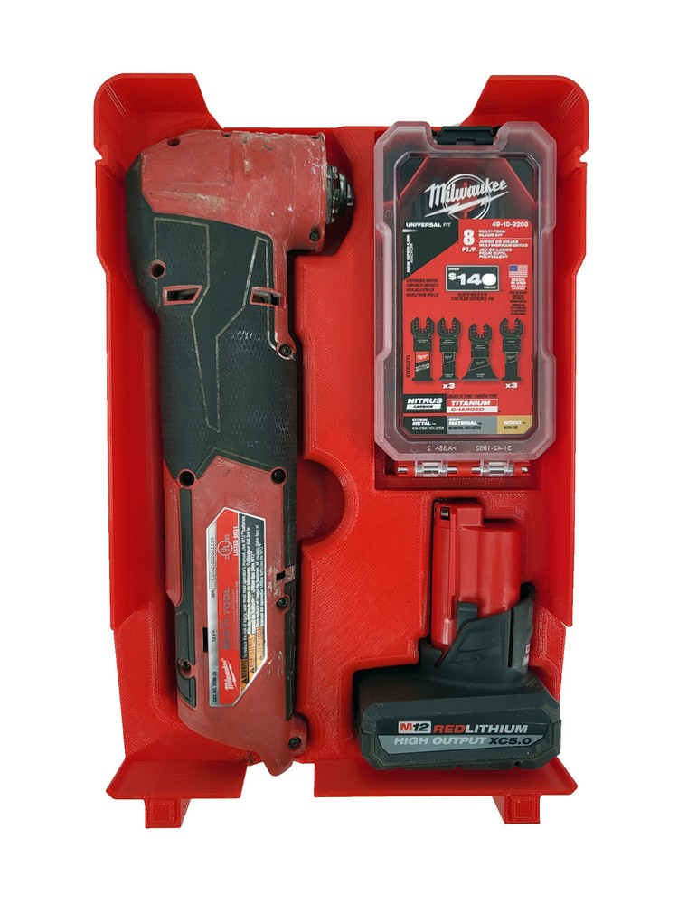 Milwaukee Packout Compact Compatible M12 Oscillating Multi Tool Tray Insert