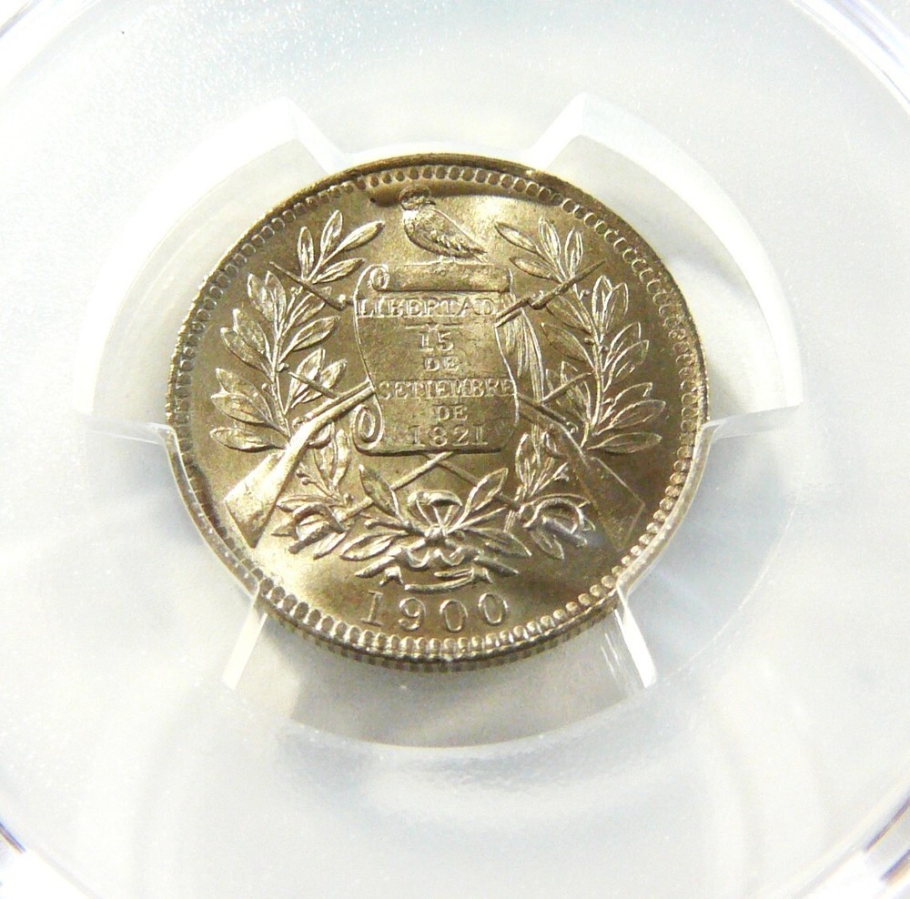 1900 Guatemala Real PCGS MS 65