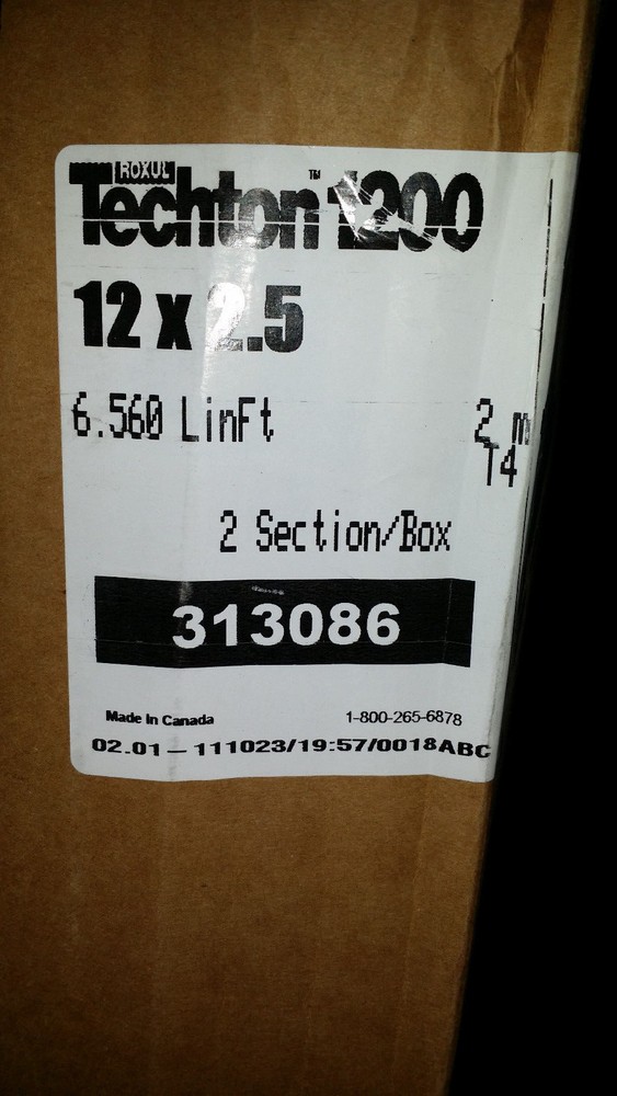 Roxul Techton 1200 Pipe Insulation 12"x2.5" 6.56 Linear ft