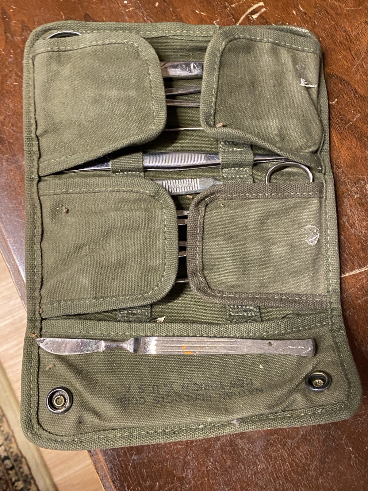 US Army Surgical Instrument Kit Minor Field Surgery Kit W Extra Scalpel