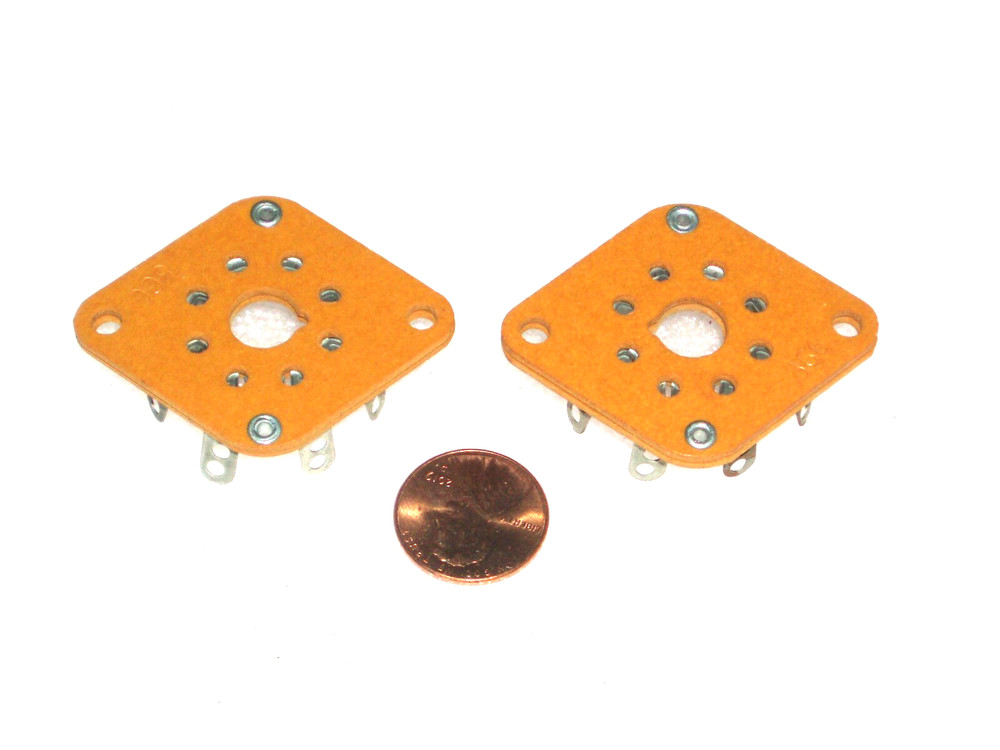 PARASET replica  transceiver-  set of 2 octal WAFER socket NOS New Old Stock