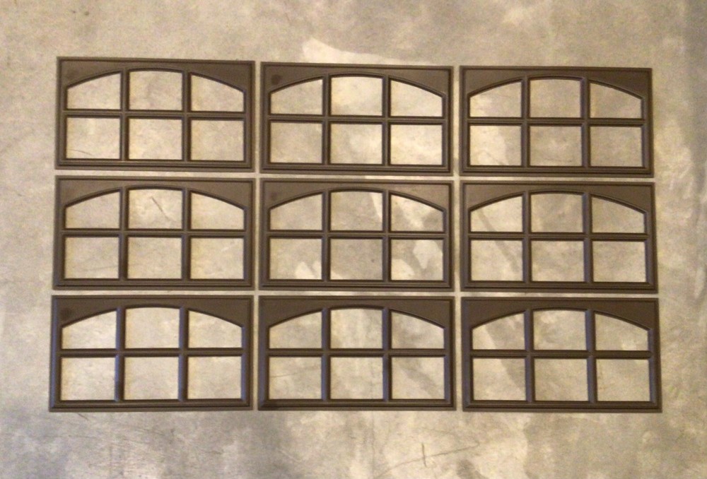 9 Amarr Cascade Replacement Panels for Amarr Short Panel Garage Doors Dark Brown