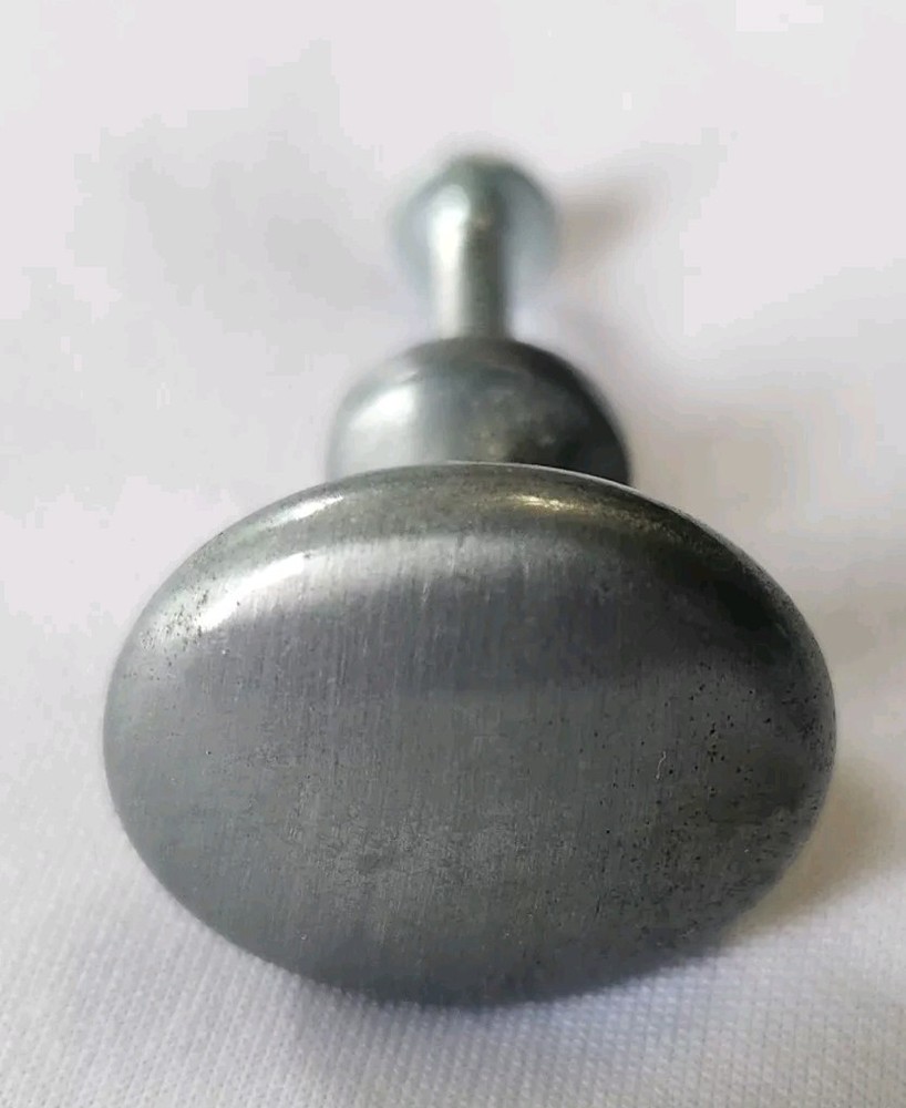 Nover Satin Chrome Solid Brass 25mm Button Knobs 5003715 Lot 7