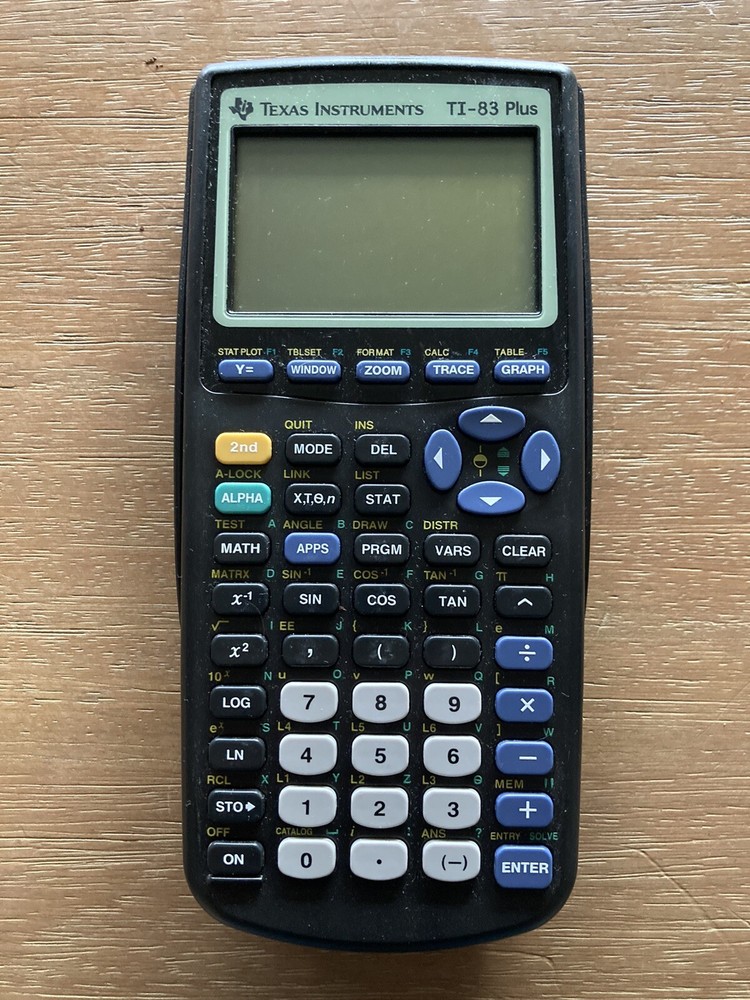 Texas Instruments TI-83 Plus Graphing Calculator with Cover Tested Working