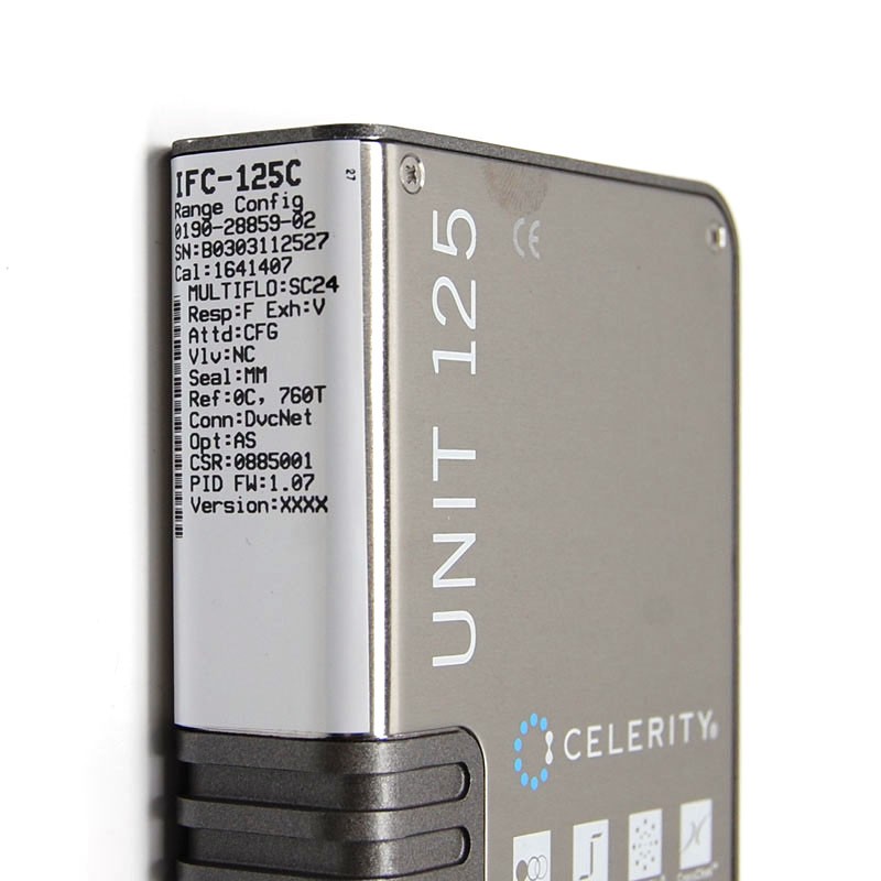 Celerity Unit IFC-125C Mass Flow Controller MFC (CHF3/300cc) D-Net Digital+Cert.