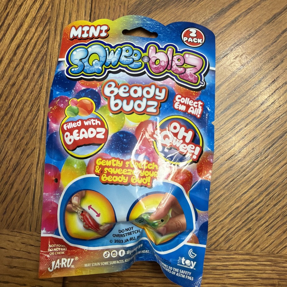 Mini Sqweeblez Beady Buds 2pack