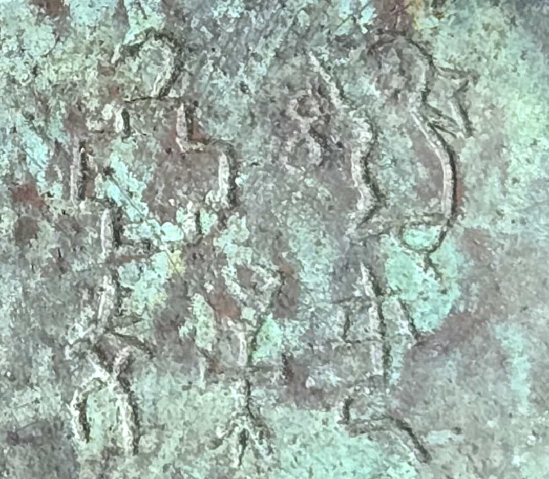 Chinese cast bronze Fang Ding Censer, dog lid, incense burner, signed