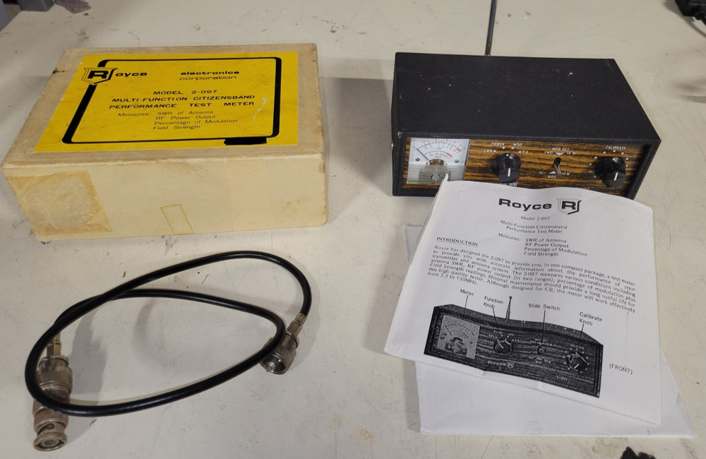 Royce 2-097 Multi-Function SWR Meter RF Power Field Strength Etc