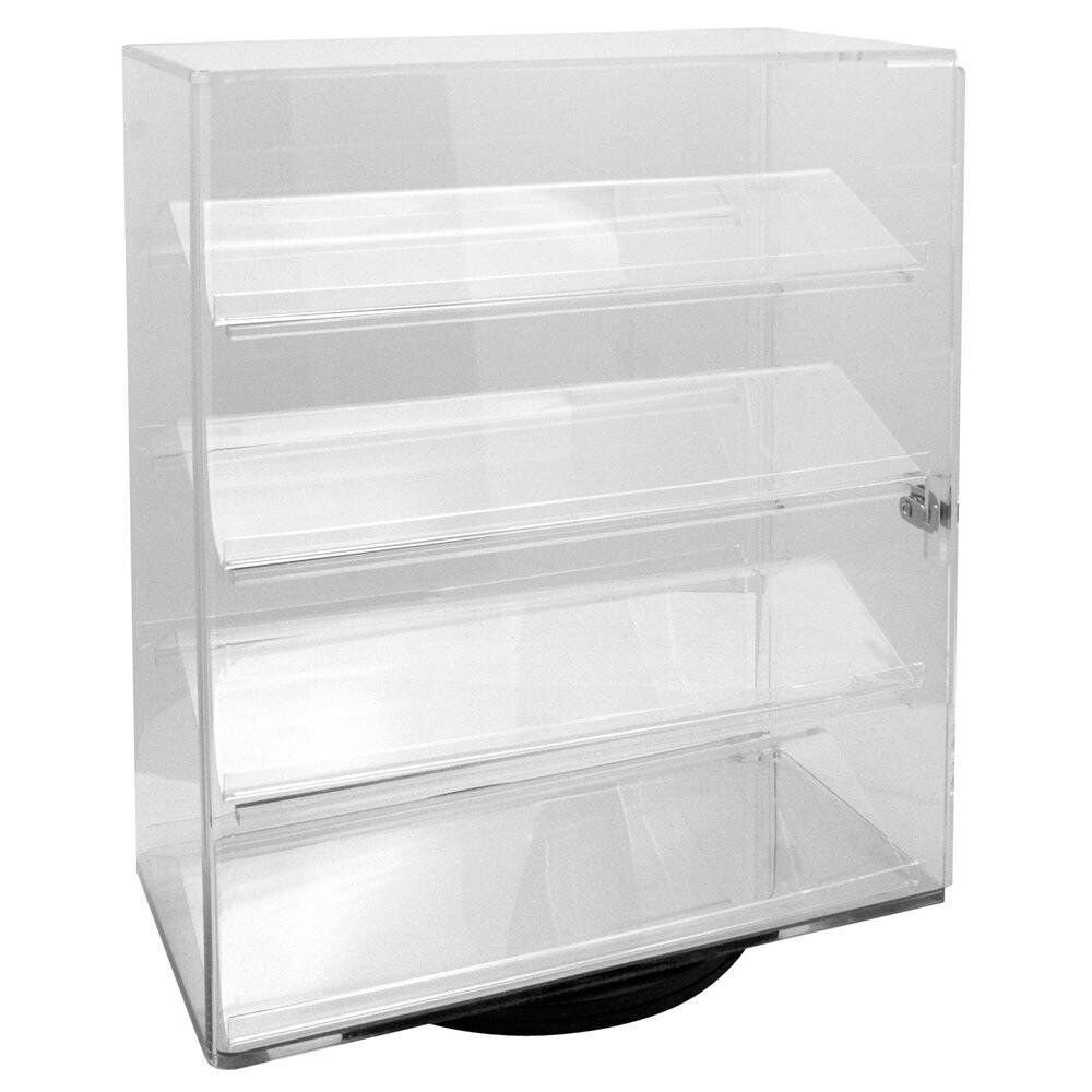 4 Removable slanted shelf acrylic case