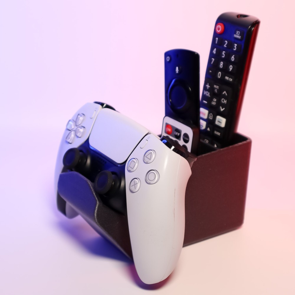 Game Controller Stand & Remote Organizer Small | 3D Printed | PS5 Xbox Switch